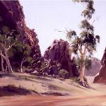 Emily Gap - Central Australia  -  60 x 45 - © Copyright John Wilson