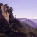 Twin Cliffs - Mt Victoria  -  45 x 30  © Copyright John Wilson