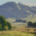 Afternoon Light - Gilmore Valley  45  x 30  © Copyright John Wilson