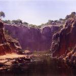 Water Hole - Chewing's Ranges NT  -  60 x 45  © Copyright John Wilson